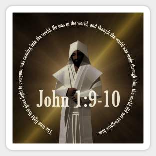 John 1:9-10 Sticker